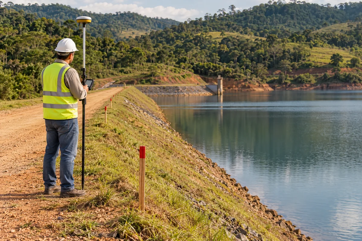 Imagem ilustrativa de barramentos e piscinões